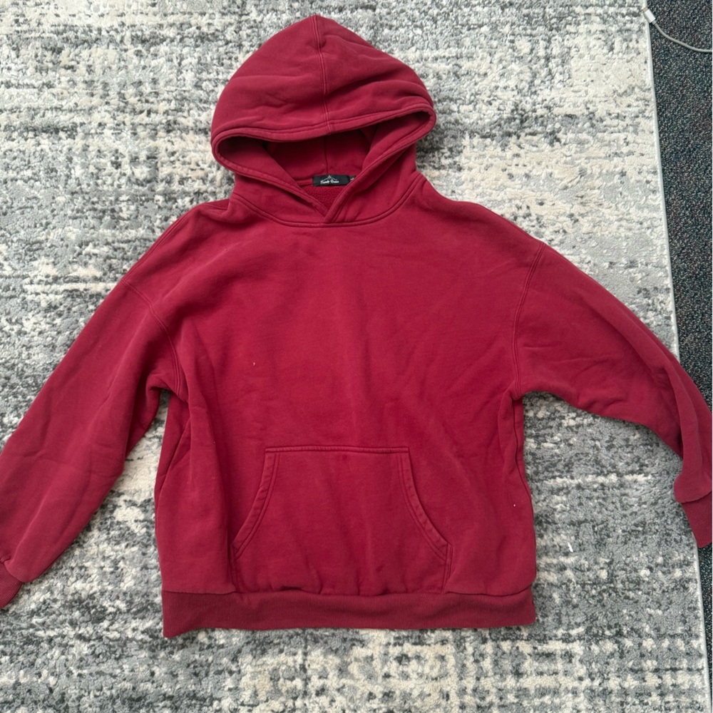 Women's Red Hoodie Sweater
